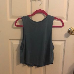 Cute crop workout tank top